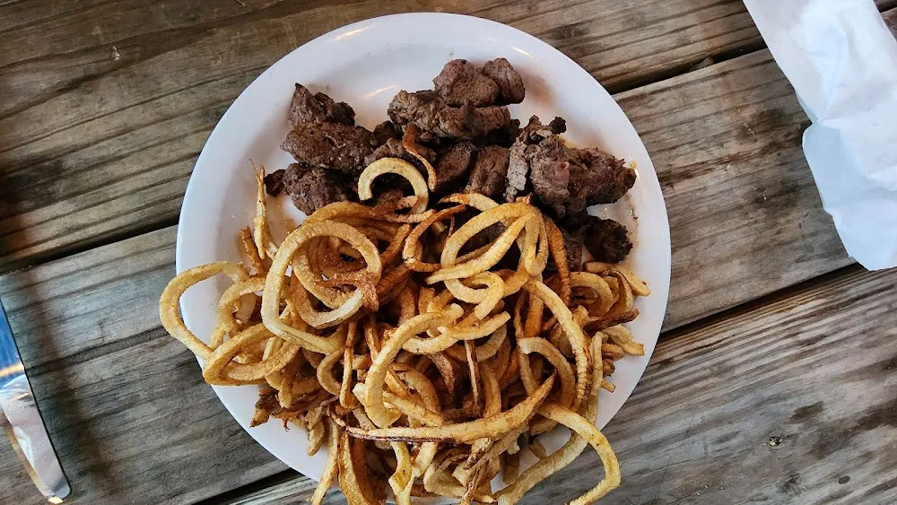 Steak Tips and Honemade Fries